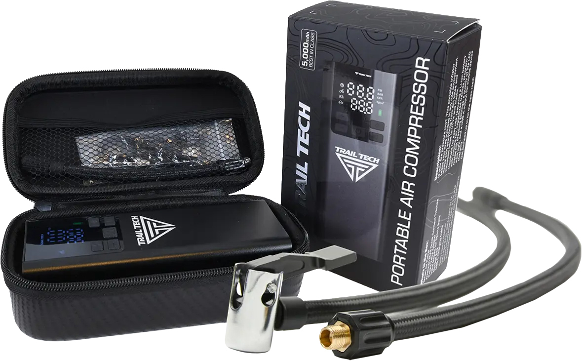 Trail Tech Air Compressor Tire Repair Bundle Portable Kit - Portable air compressor kit for tire repair - Click Image to Close