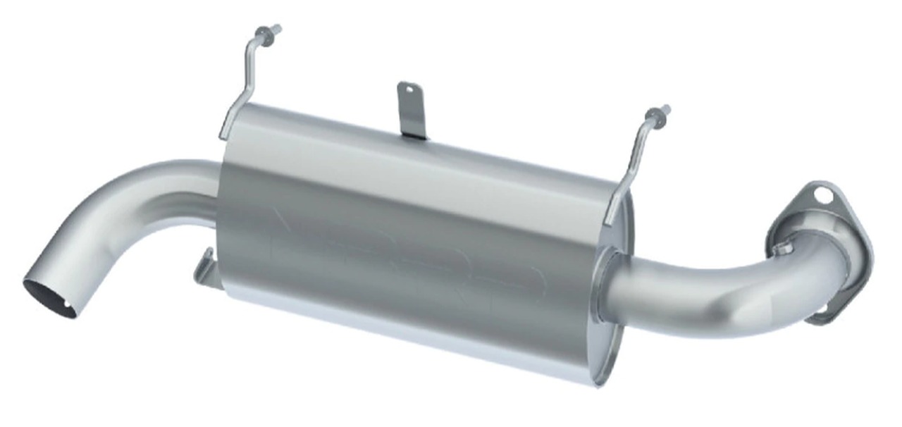 MBRP Sport Series Slip-On Exhaust Muffler Silver Fits 15-17 RZR XP 1000 - Click Image to Close