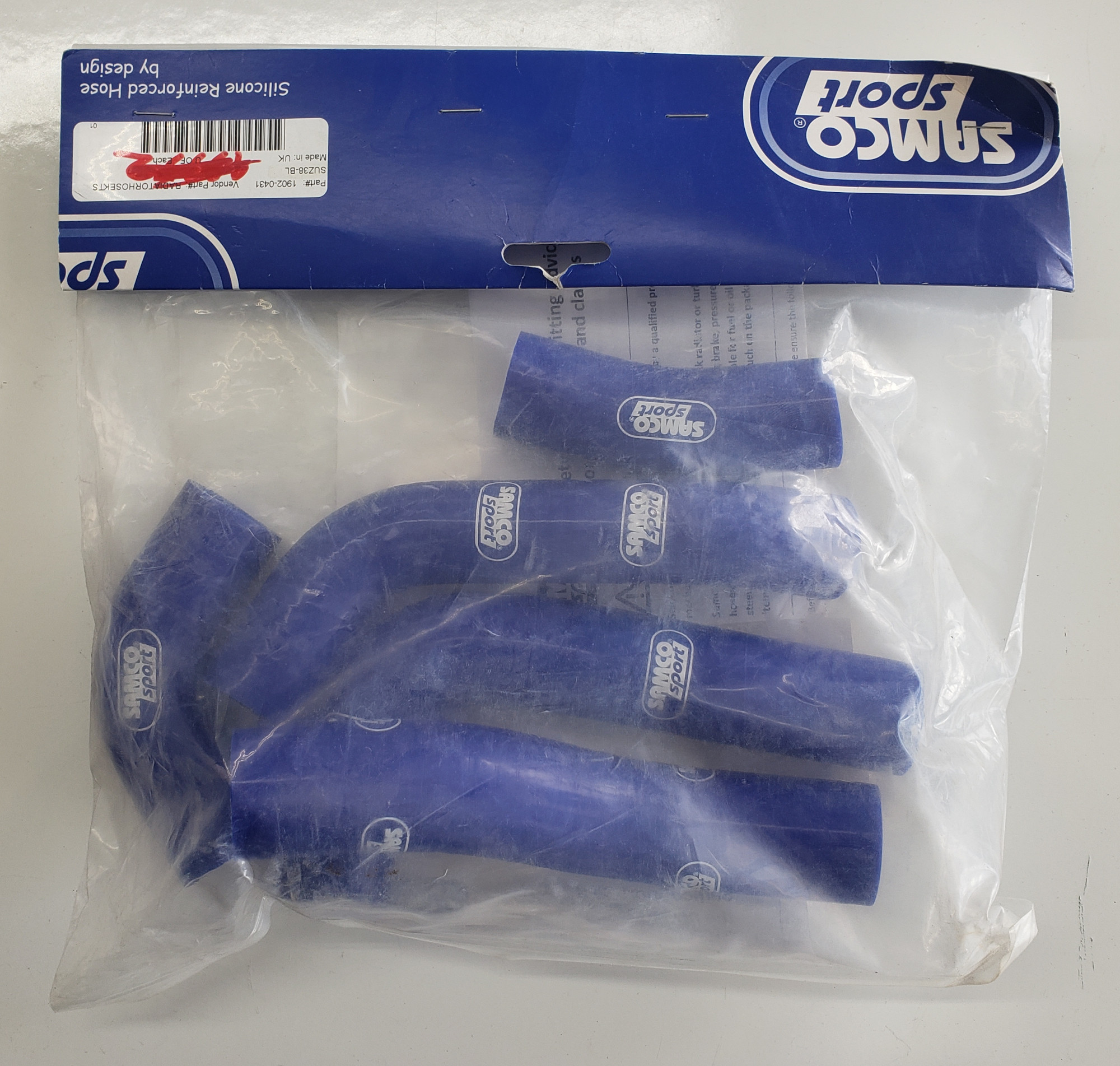 Radiator Hose Kit Blue - For 08-12 Suzuki B-King - Click Image to Close