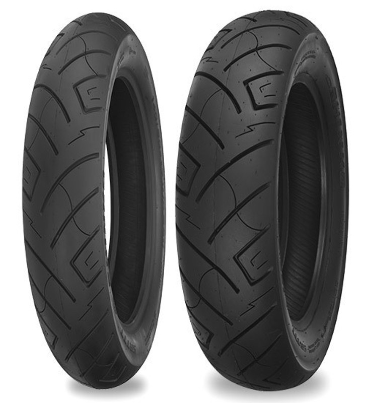 Cruiser Tire Kit 777 140/90-16 Rear & 130/90/16 Front Bias Tires - Click Image to Close