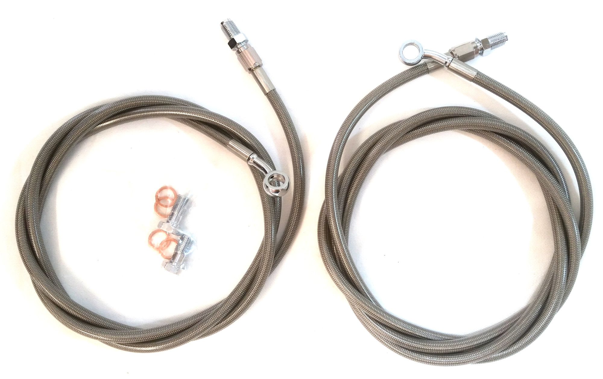 Rear Stainless Steel Brake Line Kit - Polaris RZR 1000 XP & 4, Turbo & 4 - Click Image to Close