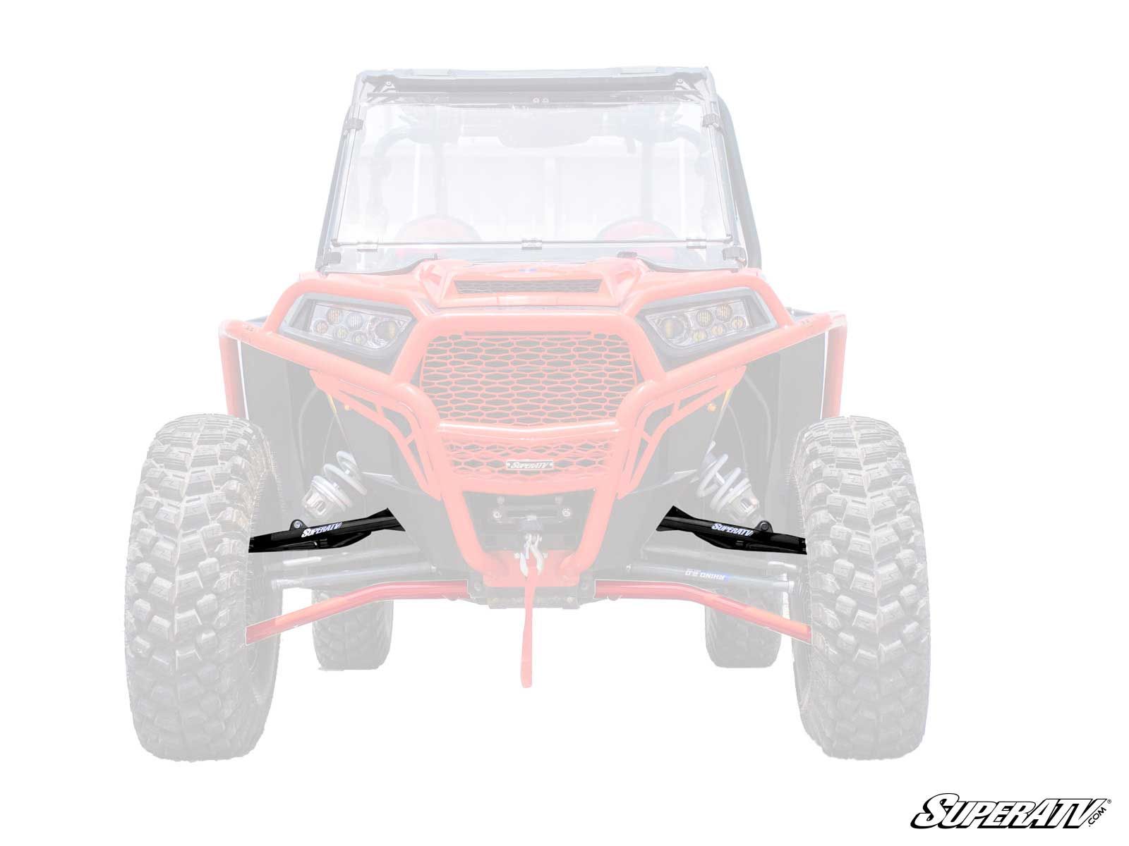 High Clearance Front Upper A-Arms Black w/STD Joints - For 14-21 Polaris RZR XP 1000 - Click Image to Close