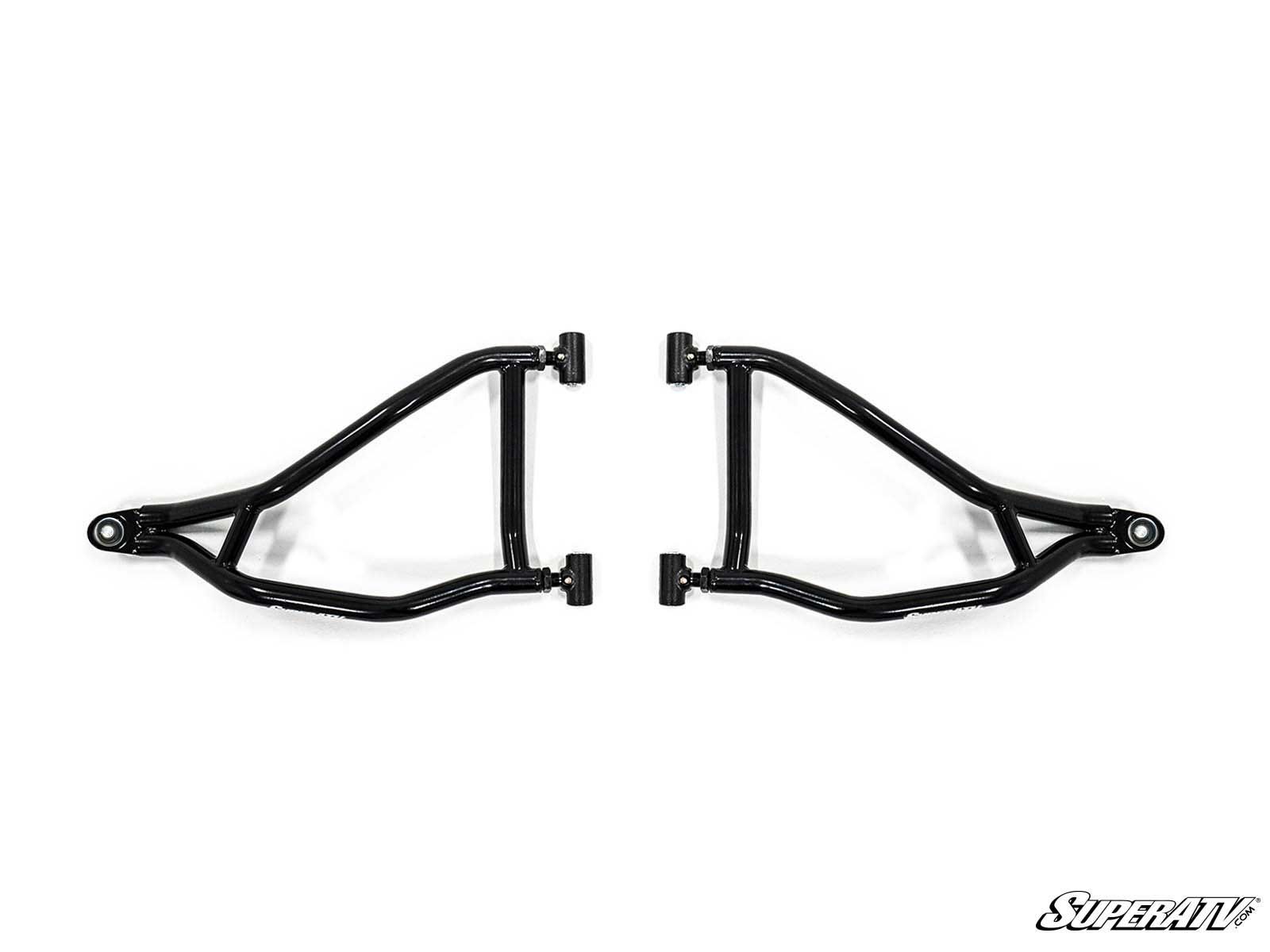 High Clearance Front A-Arms Black Adj. w/SuperDuty Joints - For 14-21 Polaris RZR XP 1000 - Click Image to Close