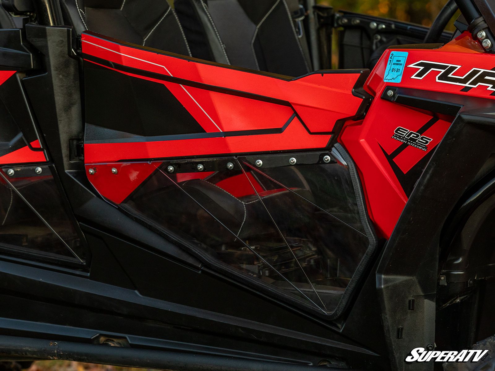 Clear Lower Doors - For 19-20 Polaris RZR 4 XP Turbo S - Click Image to Close