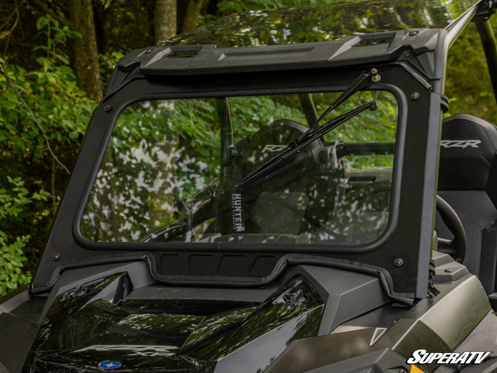 Glass Windshield - For 19-21 Polaris RZR/4 XP Turbo - Click Image to Close