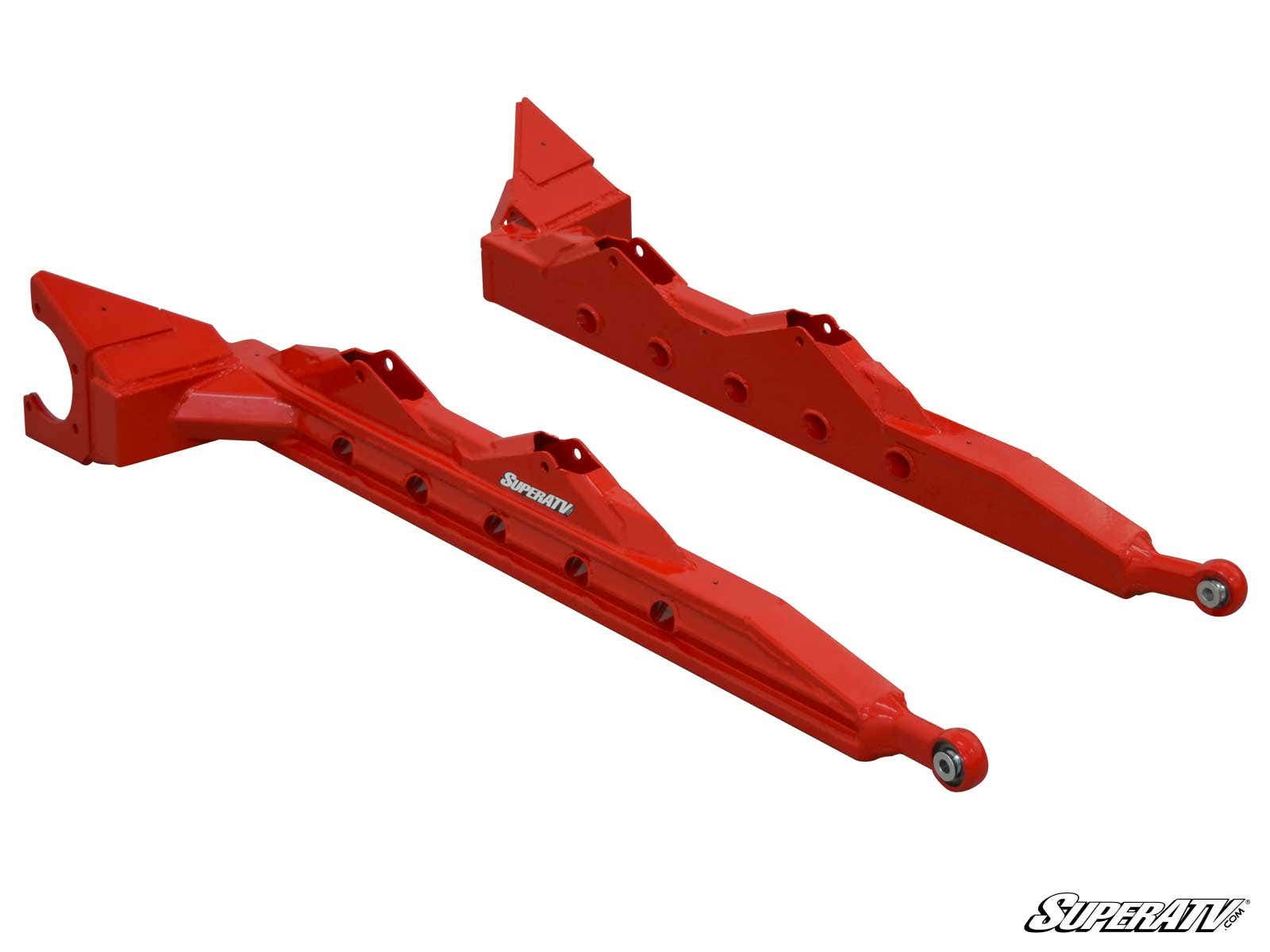 Extended Trailing Arms 1" Rear Offset Red - For Polaris RZR RS1 - Click Image to Close