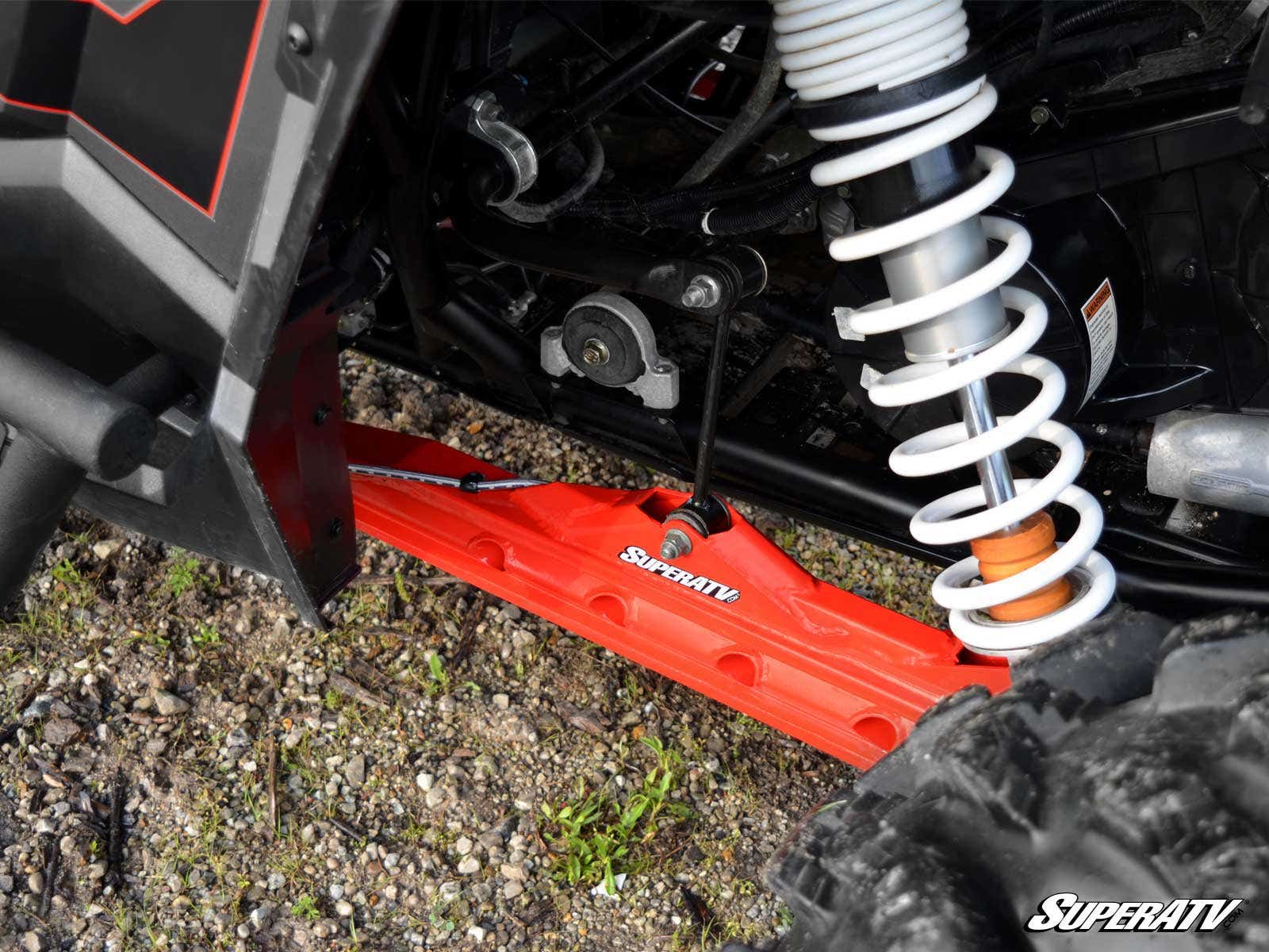 Extended Trailing Arms 1" Rear Offset Red - For 14-21 Polaris RZR XP 1000 - Click Image to Close