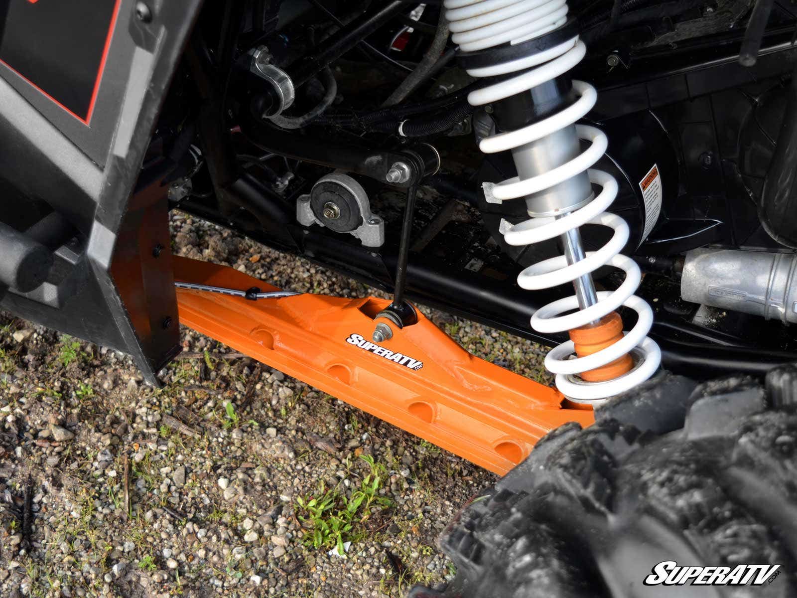 Extended Trailing Arms 1" Rear Offset Orange - For 14-21 Polaris RZR XP 1000 - Click Image to Close