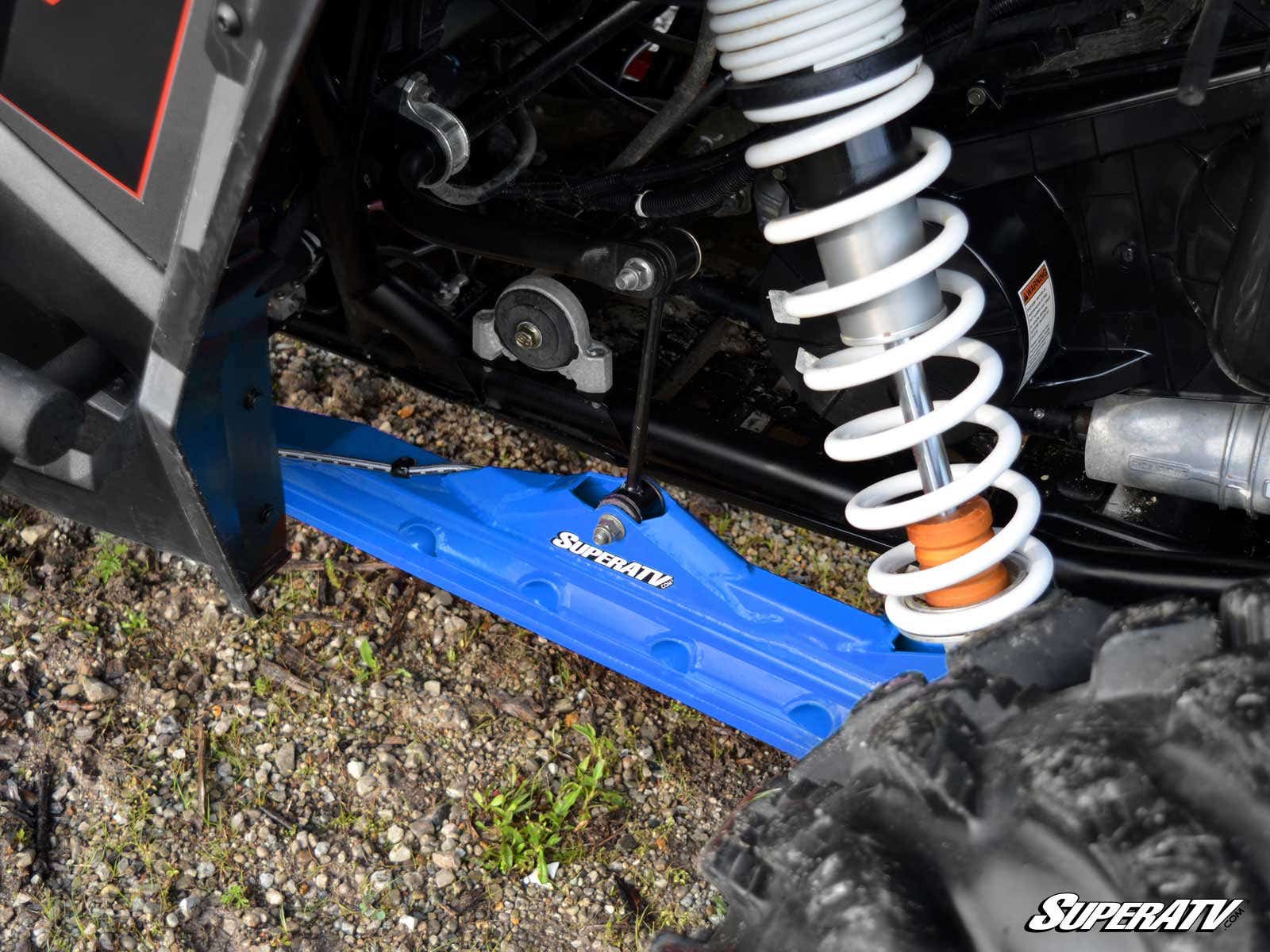 Extended Trailing Arms 1" Rear Offset Velocity Blue - For 14-21 Polaris RZR XP 1000 - Click Image to Close