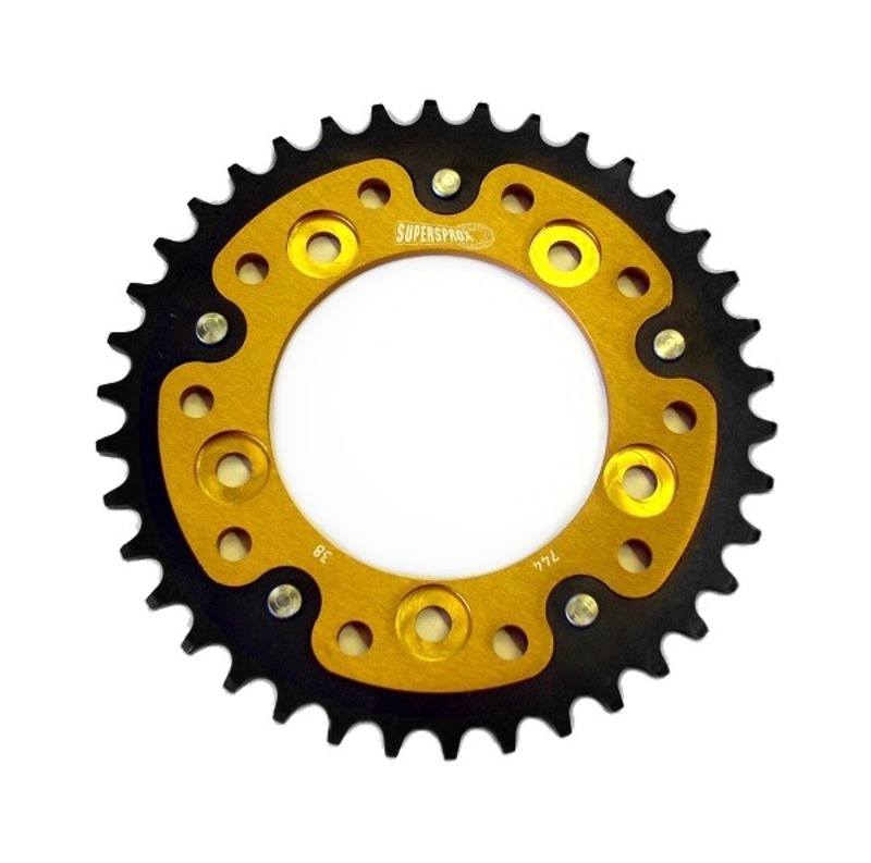 Stealth Rear Sprocket 38T Gold - Ducati 749 999 Monster 821 - Click Image to Close