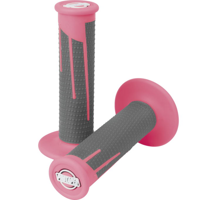 Clamp On Full Diamond Grip System - Neon Pink & Dark Gray - Click Image to Close