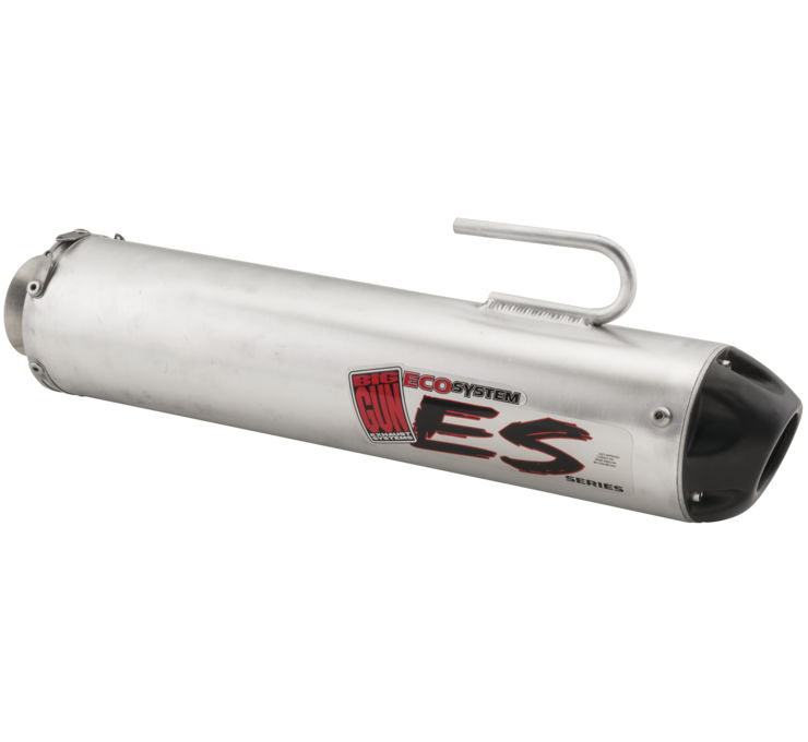 Big Gun ECO Series Slip-On Exhaust Silver Fits 09-14 Polaris Ranger 700 800 - Click Image to Close