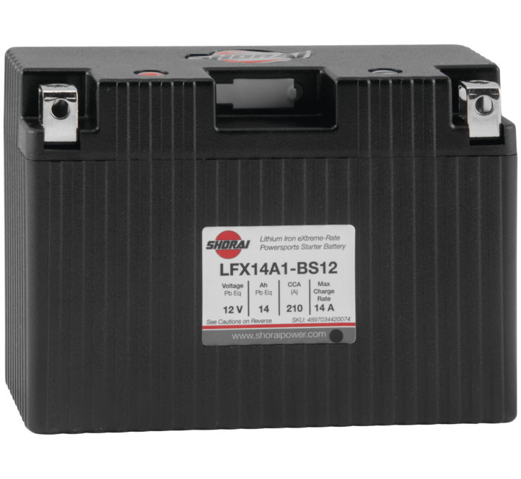 Lithium Motorcycle/ATV Battery - 12V 210CCA Left "+" Terminal - 5.83" X 2.63" X 4.13" - Click Image to Close