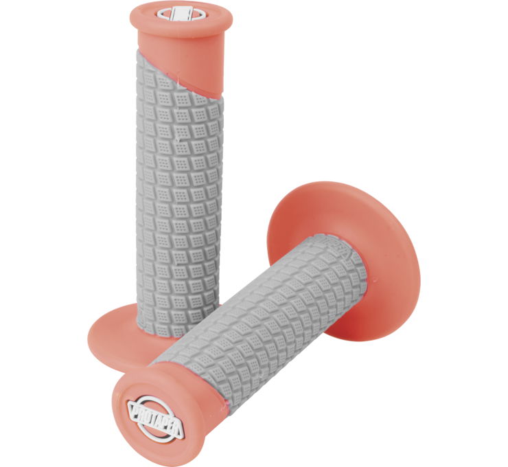 Clamp On Pillow Top Grip System - Neon Red & Gray - Click Image to Close