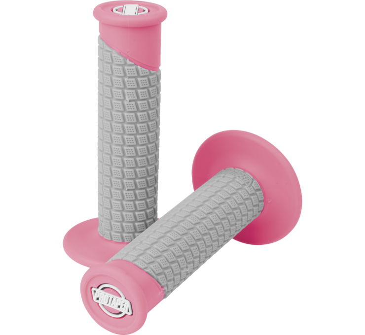 Clamp On Pillow Top Grip System - Neon Pink & Gray - Click Image to Close