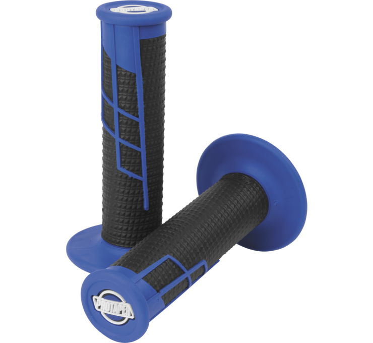 Clamp On 1/2 Waffle Grip System - Blue & Black - Click Image to Close