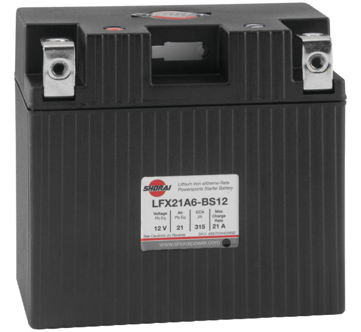 Lithium Motorcycle/ATV Battery - 12V 315CCA Left "+" Terminal - 5.83" X 3.23" X 5.51" - Click Image to Close