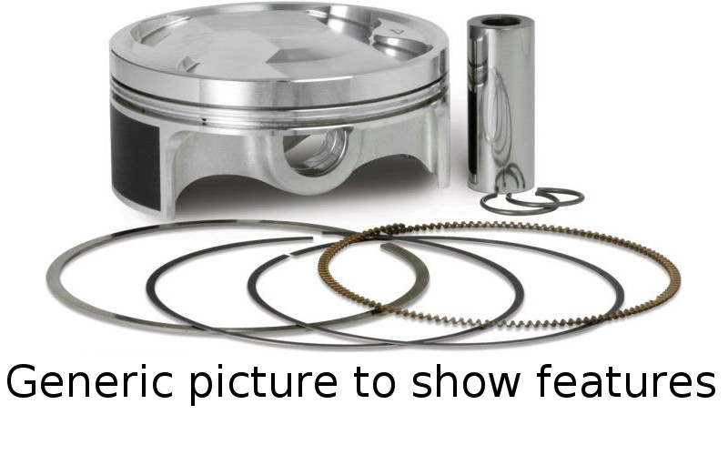 Piston Kit Tc125 Exc/Sx125 - 14-20 Husqvarna TC 125, 17-20 KTM 125 SX - Click Image to Close