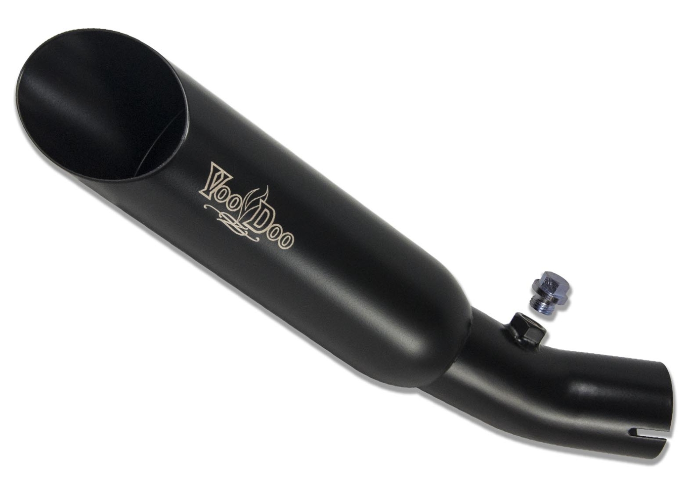 Black Shorty Slip On Exhaust - For 01-06 Honda CBR600F4i - Click Image to Close