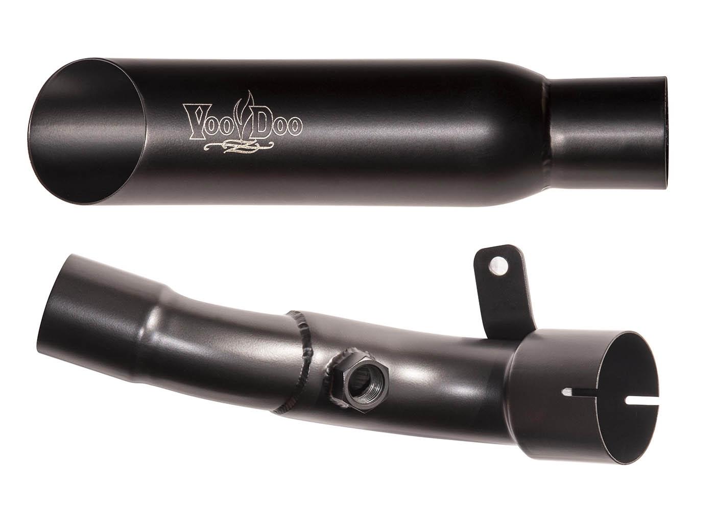 Black Shorty Slip On Exhaust - SINGLE Muffler Conversion - For 09-11 GSXR1000 - Click Image to Close