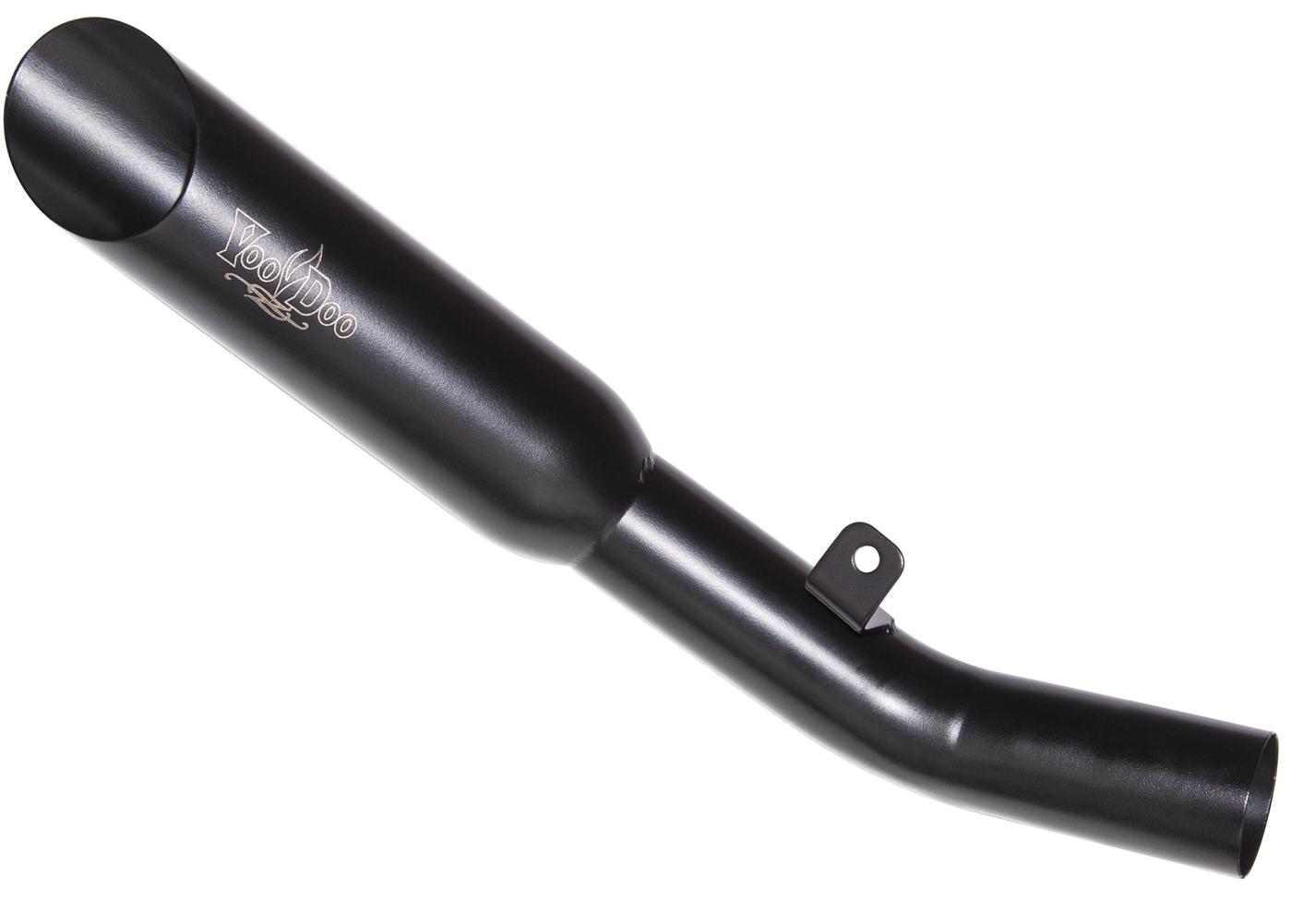 Black Shorty 3/4 Slip On Exhaust - For 08-24 Suzuki GSXR600/750 - Click Image to Close