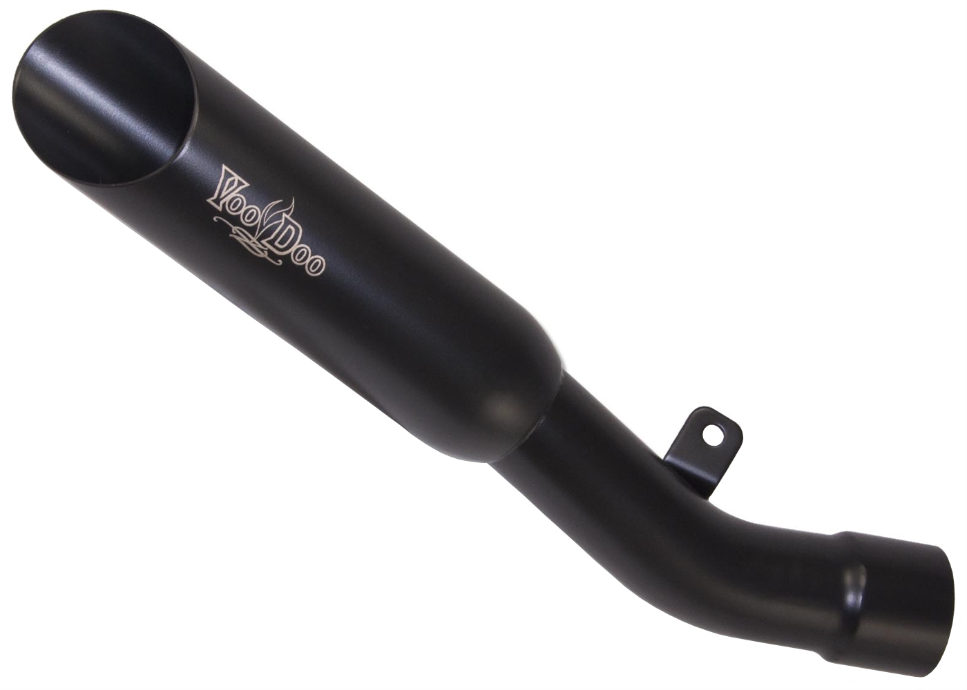 Black Slip On Exhaust w/ Link Pipe - For 13-21 Kawasaki ZX6R - Click Image to Close