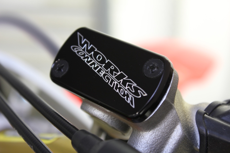 Black Front Brake Cap - Most Honda MX & 19-20 KX450 - Click Image to Close