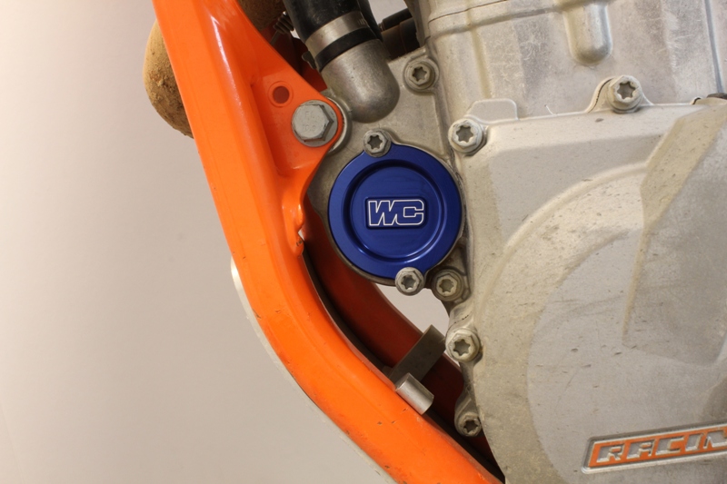 Blue Oil Filter Cover - Replaces 77238003100 For KTM & Husqvarna - Click Image to Close