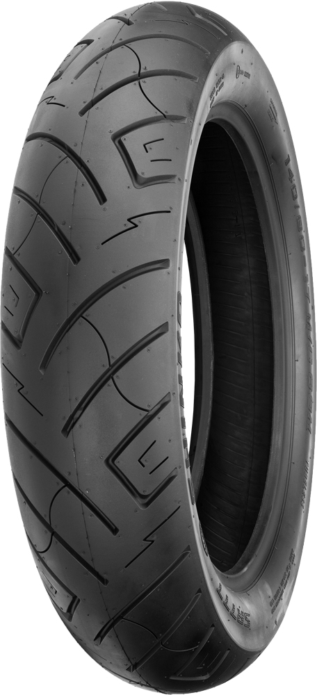 100/90-19 F777 61H All Black Reinforced Front Tire - Click Image to Close