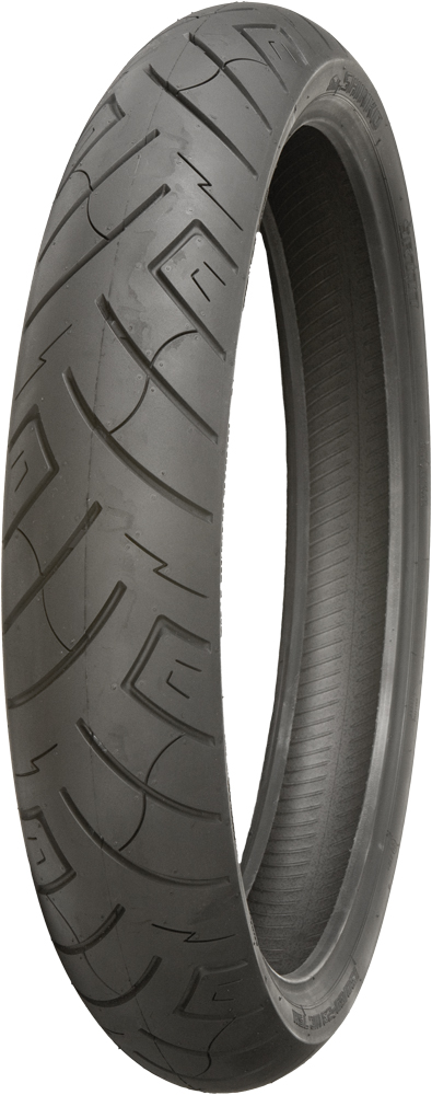 120/70-21 F777 68V All Black Reinforced Front Tire - Click Image to Close