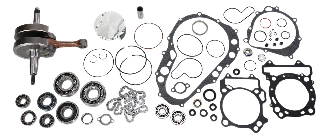Engine Rebuild Kit -Crank Piston Bearings Gaskets & Seals - For 05-08 LTZ/KFX/DVX 400 - Click Image to Close