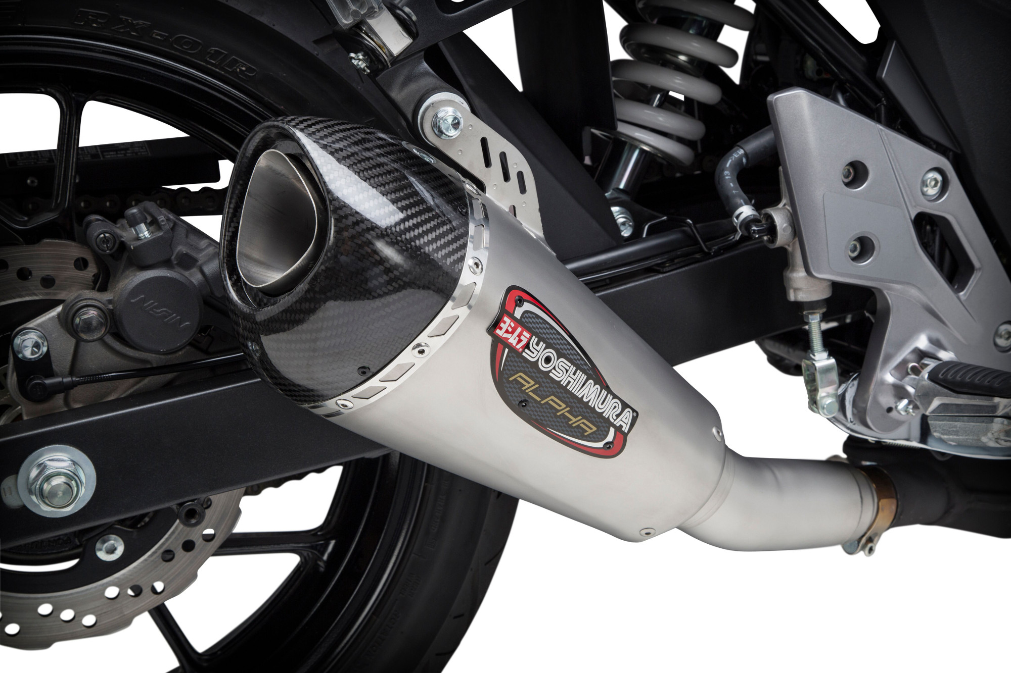 Street Alpha T Stainless Slip On Exhaust - For 18-21 Suzuki GSX250R - Click Image to Close
