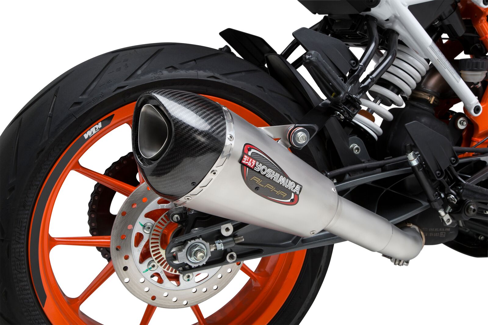 Street Alpha T Stainless Slip On Exhaust - For 17-20 KTM RC390 & 390 Duke - Click Image to Close