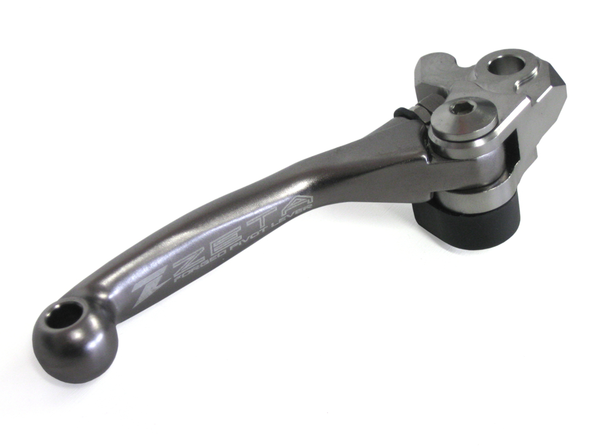 Zeta Pivot FP Forged Shorty Brake Lever Gray For YZ KX KXF RM Models - Click Image to Close