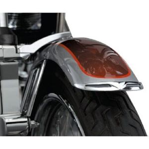 Kuryakyn Chrome Front Fender Tip Leading Edge Fits FXST XL Dyna Models