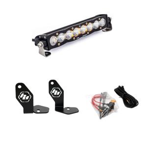 Baja Designs S8 10in Hood Mount Light Bar Kit Clear For Polaris RZR Pro R 22-23