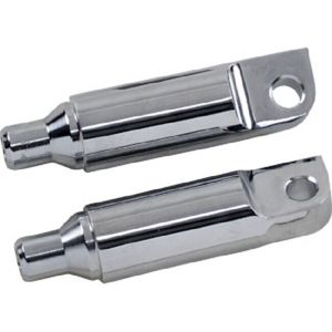 Kuryakyn 2-1/2" Chrome Male Mount Footpeg Extensions (Pair)