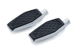 Kuryakyn Hex Pegs with Adapters Chrome