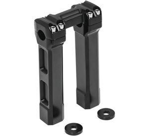 Kuryakyn 8in Billet Handlebar Risers Black 6135