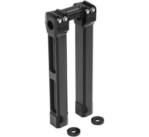 Kuryakyn 12in Black Billet Handlebar Risers Aluminum