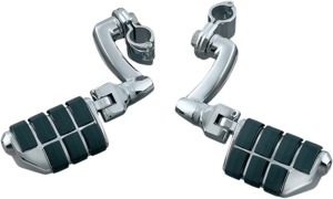 Kuryakyn Dually ISO Pegs w/ 1" Clamp Chrome Pair 7980
