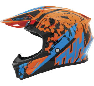 THH T710X Renegade Helmet Orange/Blue XS