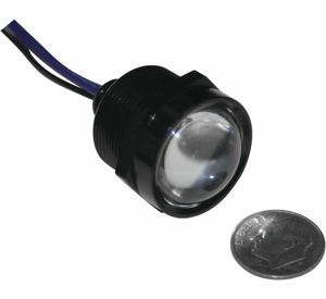 Letric Lighting Royal Flush LED 1in Black/Red/Red