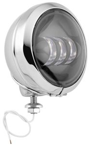 Letric Lighting 4.5in LED Passing Lamps Chr/Blk