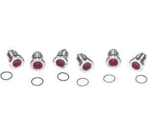 Letric Lighting Royal Flush Mount 9/16" Steel/Red Light