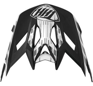 THH Helmets T-42 BMX Xtreme Replacement Visor Matte Black/White