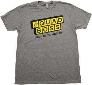 QuadBoss QB Waffle Tee Grey/Yellow 3XL