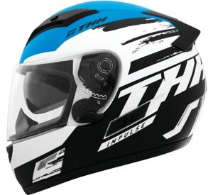 THH TS-80 Impulse Full Face Helmet Black/Blue XL