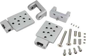 Show Chrome Passenger Board Riser Set
