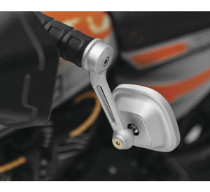 Kuryakyn Dillinger Bar End Mirrors Silver